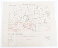 WWII US 1st DIV D-DAY TOP SECRET BIGOT NEPTUNE MAP