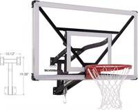 54" Wall Mounted Adjustable-Height Basketball Hoop