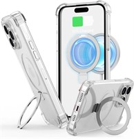 iPhone 15 Pro Max Case Clear with Stand  6.7