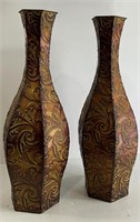 Large Metal Outdoor Vases