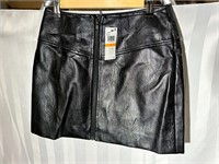 New Womens ASTR sz S leather skirt
