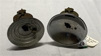 Pair of Antique Coal Miner's Cap Lamps