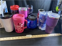 Random Travel Cups - One is a cute Mickey Mouse