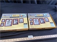Two Sets of Wooden Picture Frames