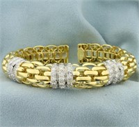 Designer 3ct TW Diamond Ivan & Co. Panther Link Ba