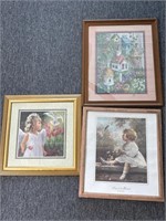 (3) Framed Prints 18.5” x 22.5”