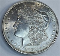 1921 P Strong BU Morgan Silver dollar