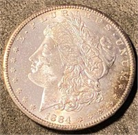 1884-CC Silver Morgan Dollar