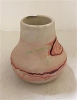 Nemadji handmade pottery piece measuring 5