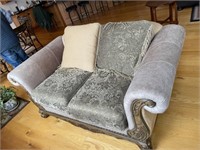Loveseat with Ornate Carvings
