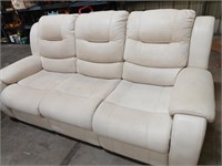 Sofa w recliners, some wear