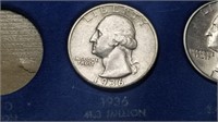 1936 Washington Quarter High Grade From A Set