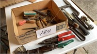 Tin snips, vintage, monkey wrench, TAC hammer,