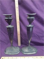 B.P. Silver Candle Sticks 2423