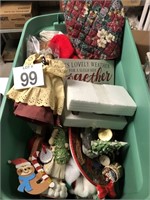 Tote of Christmas Items