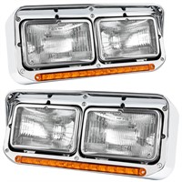Avsty Led DRL Headlights Assembly for Kenworth T40