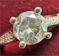 $7970 14K  4.02G Natural Diamond 1.13Ct Ring