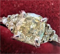 $5255 14K  1.74G Natural Color Diamond 1.06Ct Ring