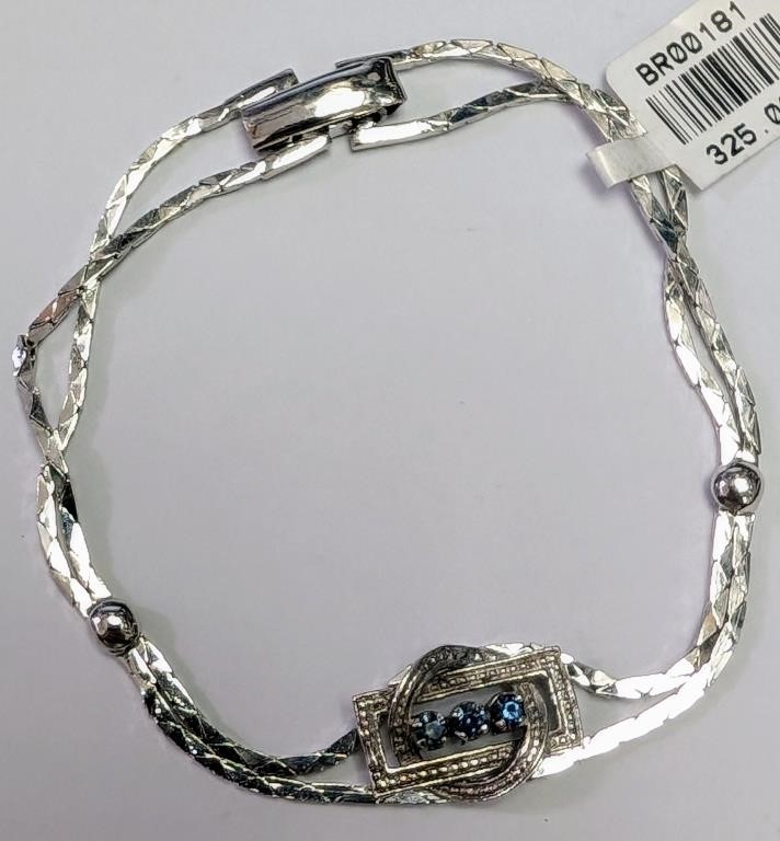 $90 Silver 7" 7.27G  Bracelet