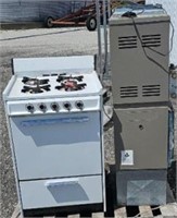 4-burner gas stove & gas furnace