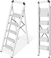 KINGRACK Aluminium 5 Step Ladder  Lightweight