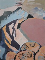 Abstract, Oil on Canvas, Mary Howard