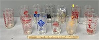 Novelty & Advertising Measuring Glass Tumblers