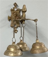 Brass Indian Wall Hanging Bells