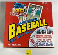 Vtg Box Unopened Topps Collectible Baseball Cards