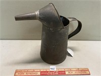 AWESOME PRIMITIVE OIL ENGRAVED PITCHER