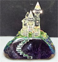 Vintage CRYSTAL WORLD Crystal Rainbow Castle