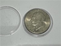 Eisenhower  US dollar coin 1776-1976 in case