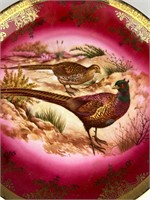 Beautiful hand painted pheasant plate STW Bavaria