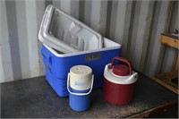 Coleman cooler & 2 Water containers