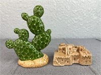 Cactus Sand House Salt and Pepper Shakers