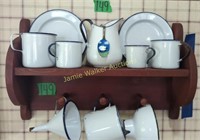 White Agate Funnels, Plates, Mugs, Picture, Wall