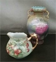 Box-Hand Painted Royal Vase & & Vintage