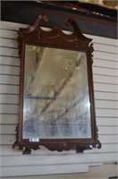 Vintage Wood Framed Mirror 27 X 46