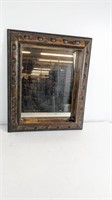 (1) Vintage Rectangular Wooden Frame Mirror