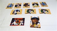 9- 1991 Upper Deck Baseball Heroes Henry Aaron +