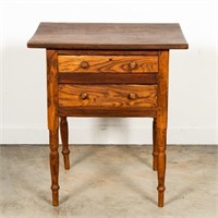 Early American Country Oak SideTable