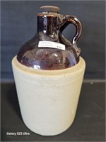 Antique handled crock jug 6"x10"