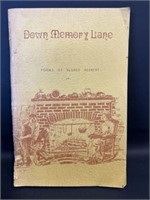 1973 Down Memory Lane Poems of Eldred Herbert book