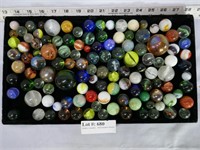 Three Jars of Various shapes, sizes, and colors of