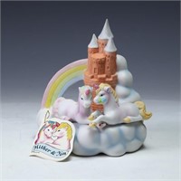 Vintage Willitz Unicorn Porcelain Music Box