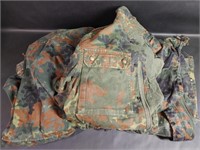 Two German Camouflage Hooded Jackets & Shirt