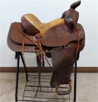 15" Prince McLaughlin Western Saddle, Padded Seat
