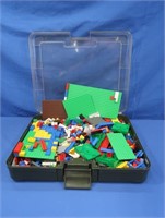 Lego Pieces w/Carrying Case