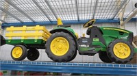 John Deere Power Wheels Tractor w/Trailer