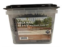 Stainless steel deck, nails